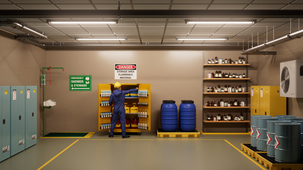 The same facility after corrective actions