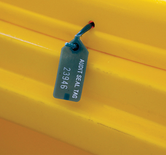 Audit tags for easy spill kit inspection