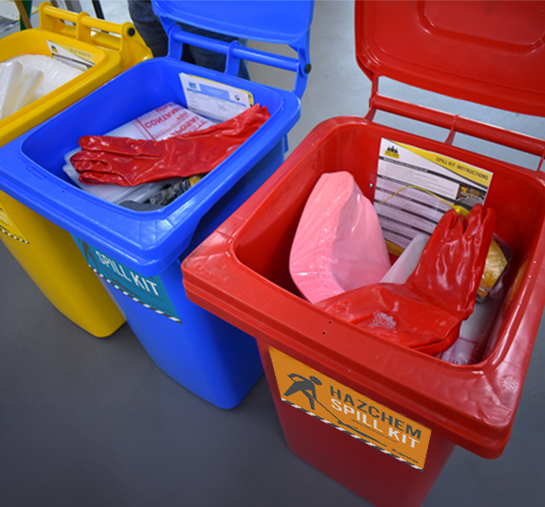 Emergency-ready spill kit design