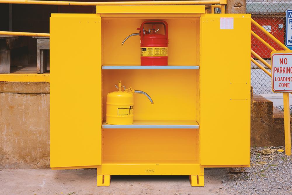 Justrite outdoor safety cabinets and storage lockers