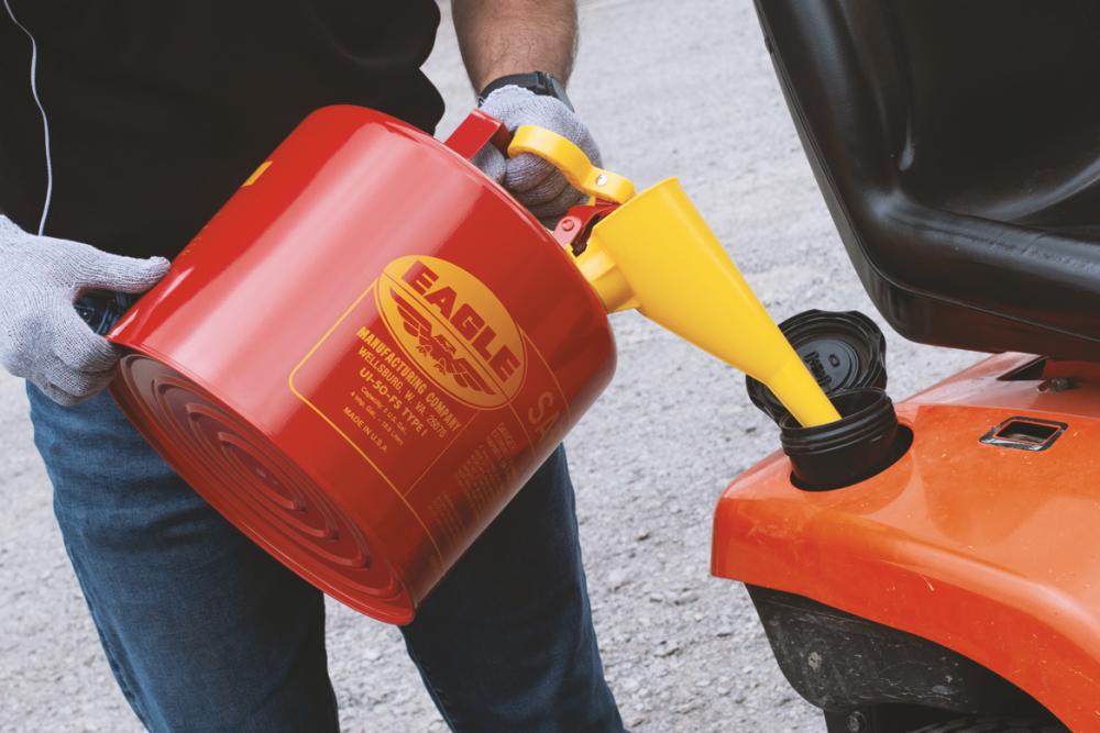 Justrite safety cans and industrial containers for hazardous materials