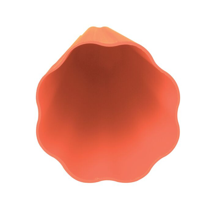 Justrite Fluted Bollard Cover, Orange, 6 x 56 inch, Steel/Polyethylene, 1730OR - Image 2
