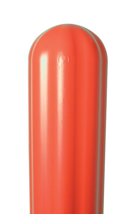 Justrite Fluted Bollard Cover, Orange, 6 x 56 inch, Steel/Polyethylene, 1730OR - Image 3
