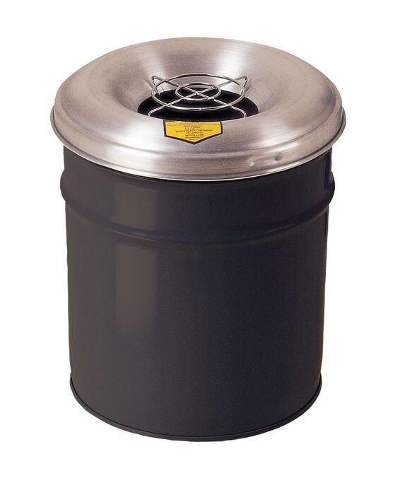 Cease-Fire® Waste Receptacle With Aluminum Head | Grill Guard, 6