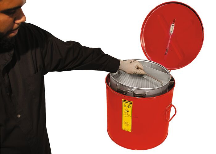 6 Gallon, Wash Tank With Basket for Small Parts Cleaning | 27716