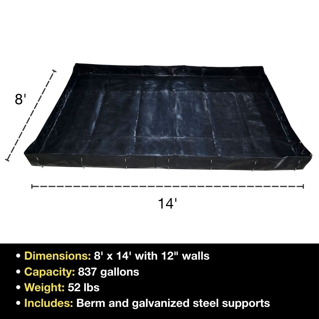 8 x 14 ft Portable Containment Berm | MightyBerm™ 28013 | Justrite
