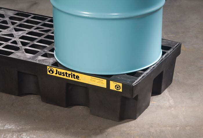 4 Drum Plastic Pallet | EcoPolyBlend™ | 28631 | Justrite
