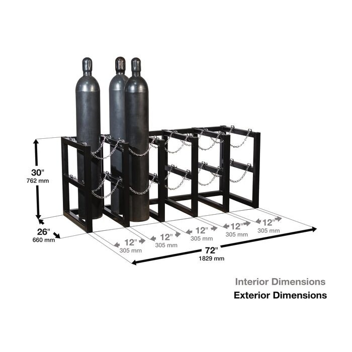 Compress Storage Rack Compressed Cylinder Storage Racks GFL F90 Gas Storage For Gas