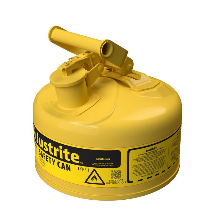 **KojiچY 　JUSTRITE社　ビンテージセーフティー缶 1 Gallon Yellow Type I Safety Can Steel | Diesel | 7110200 | Justrite