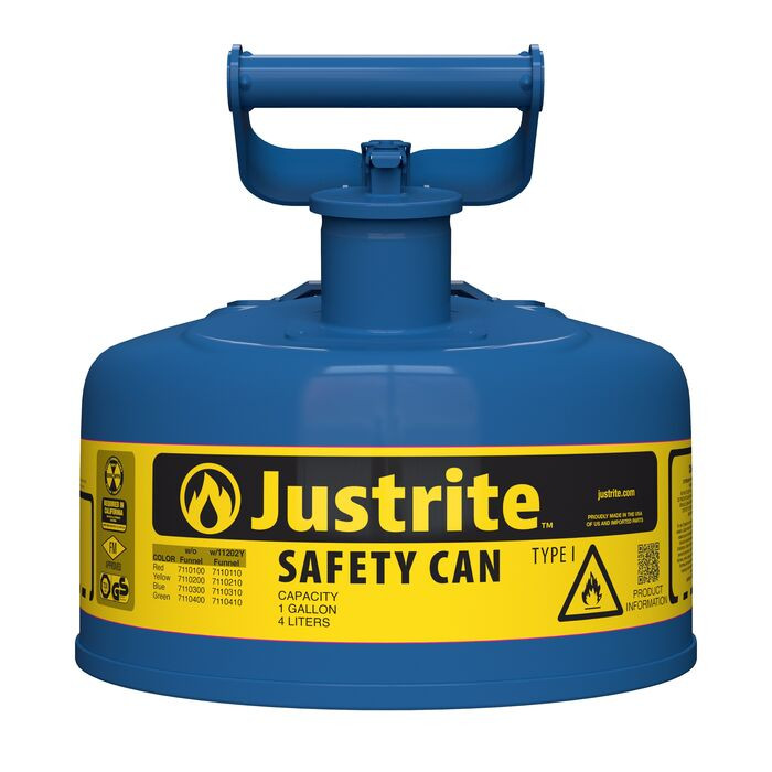 Type 1 | Steel Safety Can for Kerosene | 1 Gal, Blue | 7110300
