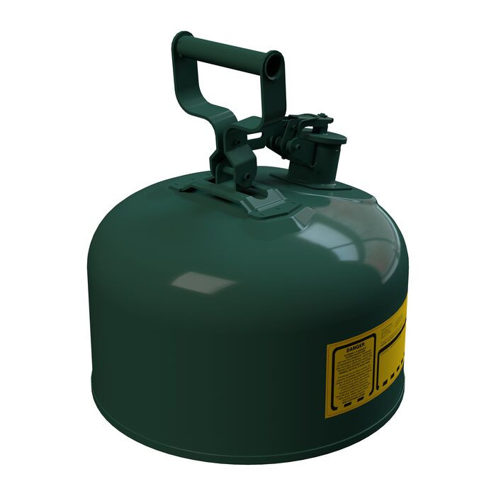 Type 1 Safety Can for Oil | 2.5 Gal, Green | 7125400 | Justrite