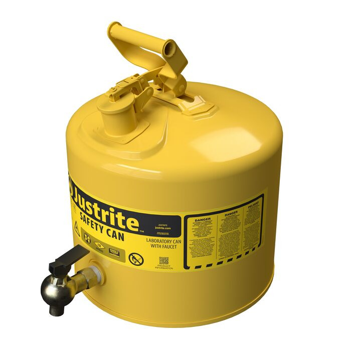 5 Gallon Yellow Type I Steel Safety Can | Laboratory | 7150240