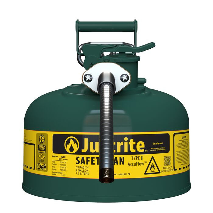 2 Gal Steel Safety Can for Oil | Type II | 7220420 | Justrite