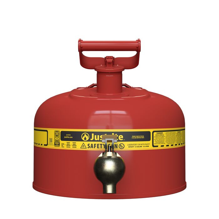 2.5 Gallon Type I Steel Safety Can | Laboratory | 7225140 | Justrite