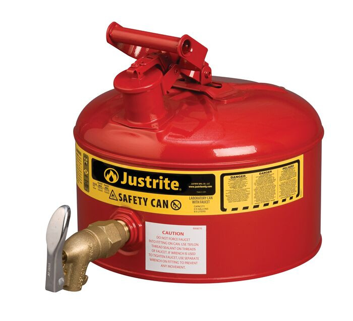 2.5 Gallon Red Type I Steel Safety Can | Laboratory | 7225150