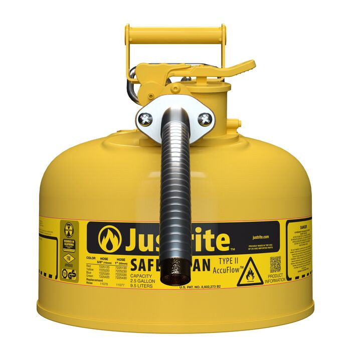 2.5 Gal Steel Safety Can for Diesel | Type II | AccuFlow
