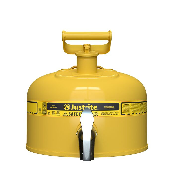 2.5 Gallon Yellow Type I Steel Safety Can | Laboratory | 7225250