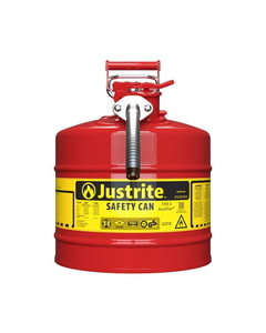 5 Gallon, 1" Metal Hose, Steel Safety Can for Flammables, Type II, AccuFlow™, Red - 7250130 5 Gallon, 1" Metal Hose, Steel Safety Can for Flammables, Type II, AccuFlow™, Red - 7250130