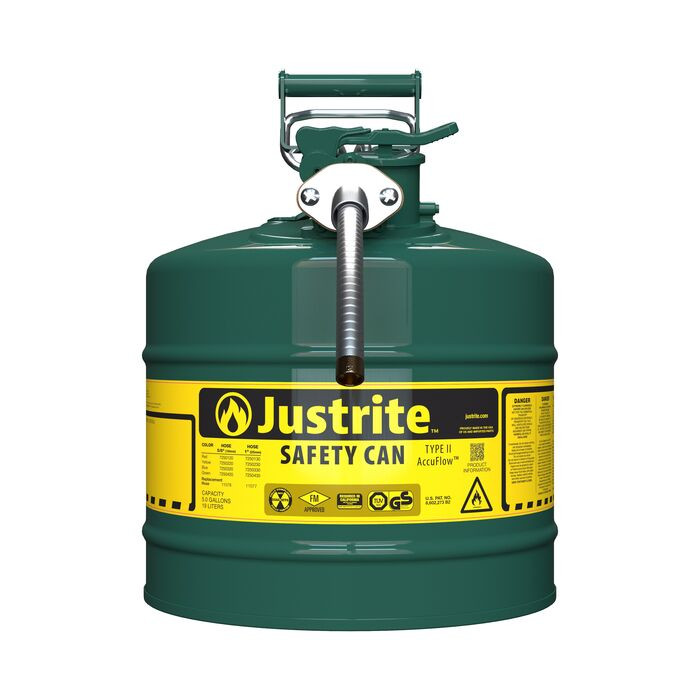 5 Gal Safety Can for Oil | Type II | AccuFlow™| 7250420 | Justrite