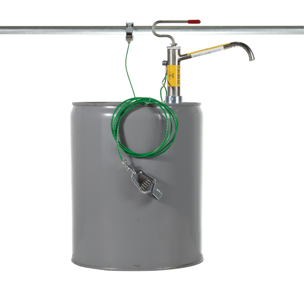 Piston Drum Pump for 5 Gallon Pail, Stainless Steel - 07713 | Justrite