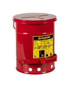 Contenitore Justrite 10118 Per Liquidi - Acciaio Con Pompa A Molla, Capacità 1 Litro - Foto 4