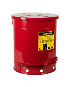 Oily Waste Can,14 gallon,foot-operated self-closing cover. Oily Waste Can,14 gallon,foot-operated self-closing cover.