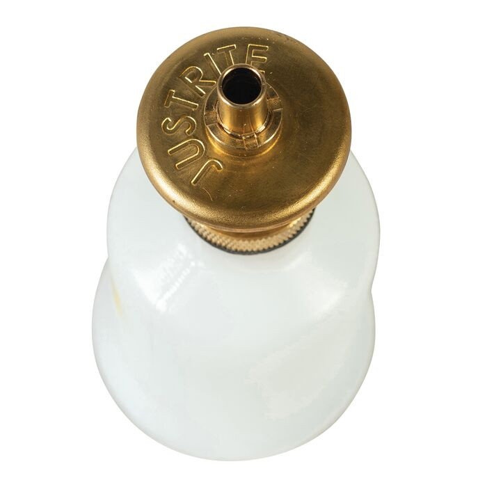 4 Oz White Plastic Dispensing Can | Brass Valves | 14002 | Justrite