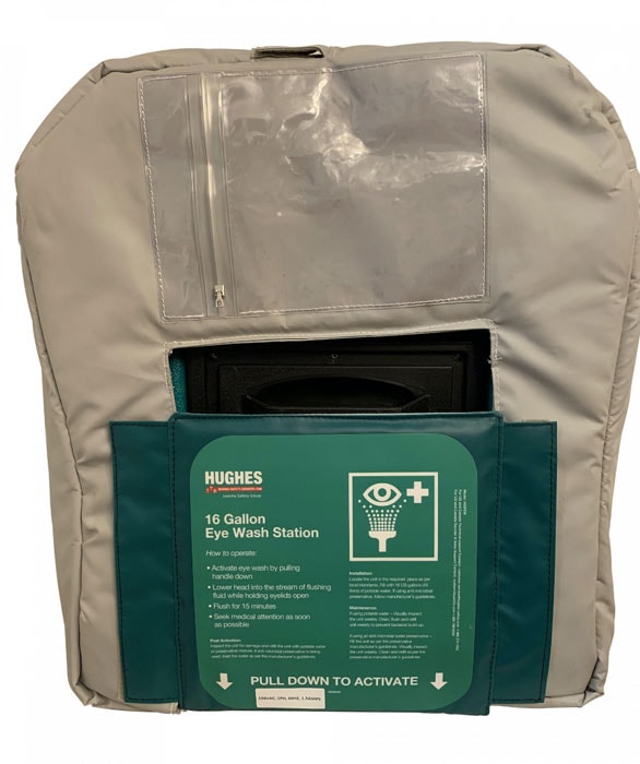 16 Gallon Heated Jacket for Hughes Gravity Fed Eyewash - 16GFEW-BLKT