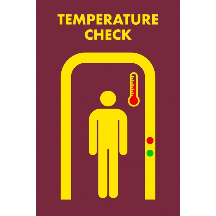 Temperature Check Floor Mat with Symbol 194TC | Justrite