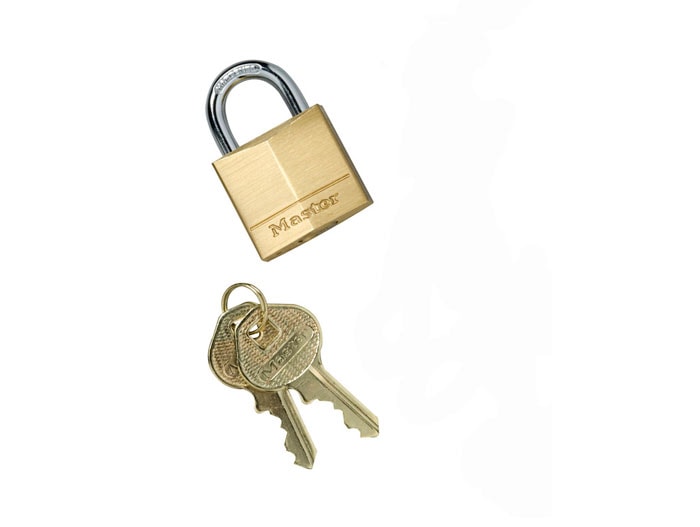 Brass Padlock for Outdoor Ashtray | Master Lock | 268506 | Justrite