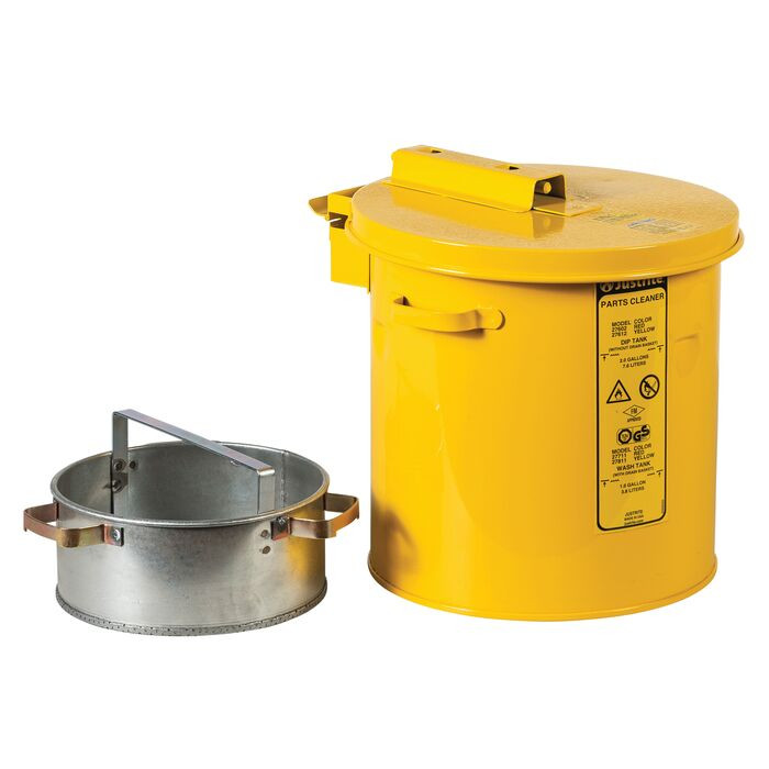 1 Gallon Steel Wash Tank With Basket | Self-Close | 27711 / 27811