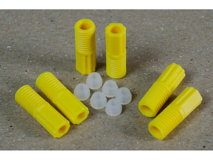 2.0mm OD Hard-Wall Tubing Compression Fittings With Ferrules for HPLC Poly Manifold, Package of 6 - 28121