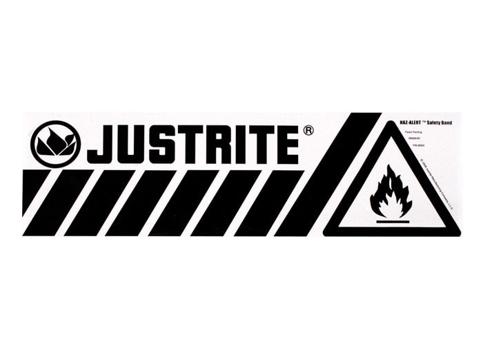 Bottom Flammable Band Label for Safety Cabinets, Large, Haz-Alert™ - 29003