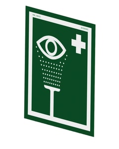 Universal Eye/Face Wash Sign for Wall Mounting - E-SIGN Universal Eye/Face Wash Sign for Wall Mounting - E-SIGN