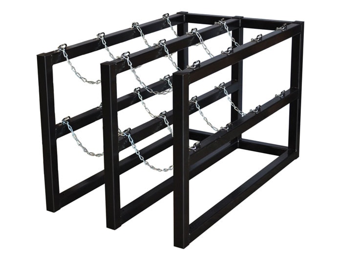 8 Tank Gas Cylinder Rack | 2 Wide by 4 Deep | 35118 | Justrite