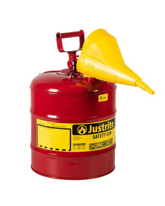 Type I Steel Safety Can, with Funnel 11202Y, 5 gallon Type I Steel Safety Can, with Funnel 11202Y, 5 gallon