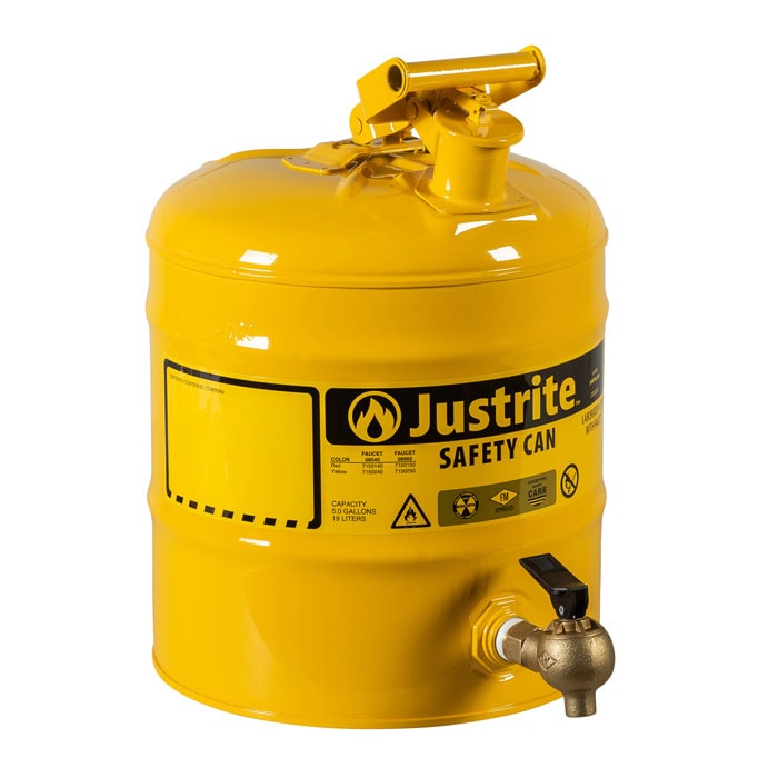 5 Gallon Yellow Type I Steel Safety Can | Laboratory | 7150240