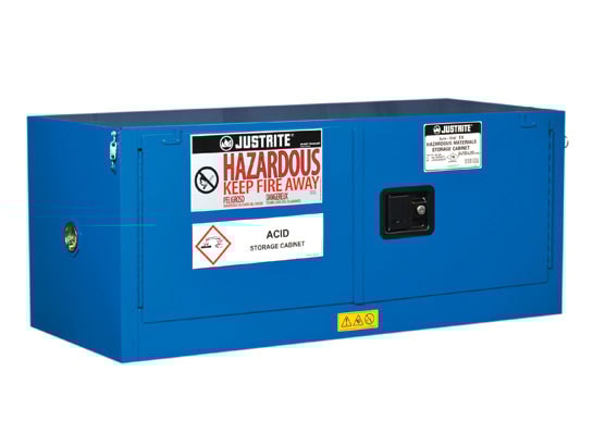 Royal Blue 12 Gal Hazmat Cabinet | 2 Self-Close Doors | 861328