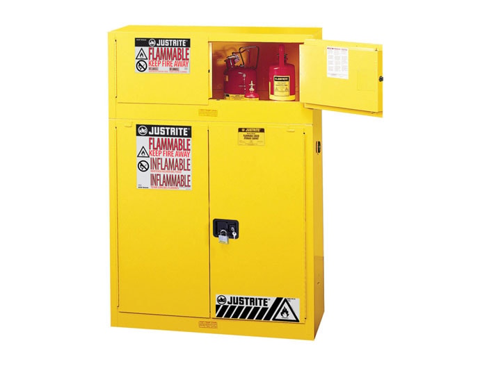 12 Gallon, 2 Doors, Manual Close, Flammable Cabinet, Sure-Grip® EX