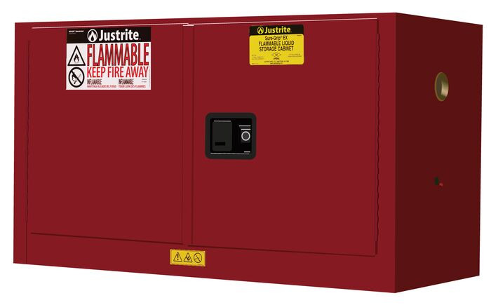 17 Gallon, 1 Shelf, 2 Doors, Manual Close, Flammable Safety