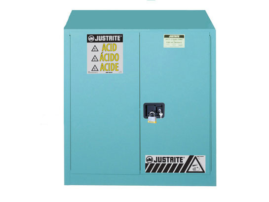 ③セーフティセカンド様MB30 30 Gallon, 1 Shelf, 2 Doors, Manual Close, Corrosives/Acid Steel