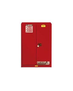 60 Gallon, 5 Shelves, 2 Doors, Self Close, Paint Safety Cabinet, Sure-Grip® EX, Red - 894531 60 Gallon, 5 Shelves, 2 Doors, Self Close, Paint Safety Cabinet, Sure-Grip® EX, Red - 894531