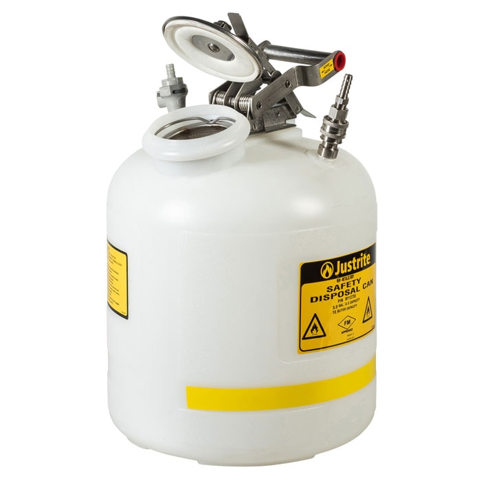 Plastic Quick-Disconnect Disposal Safety Can | 5 Gallon | BY12755