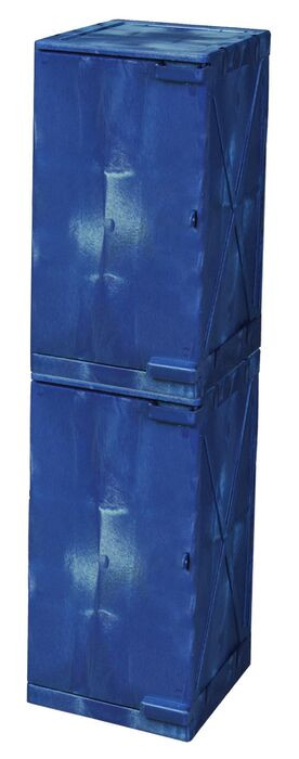24 Gallon, 4 Shelves, Modular Poly Acid and Corrosive Safety
