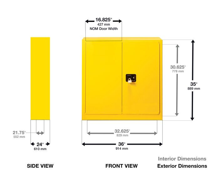 Stack-On SCY-30 30-Drawer Storage Cabinet – Yellow, Snap-Close Drawers, See-Through Design, Customizable Labels – For Garage, Office, Home