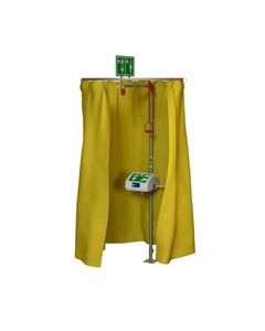 Hughes Safety Shower Modesty Curtain, Pipe-Mounted - CURTAIN-PM Hughes Safety Shower Modesty Curtain, Pipe-Mounted - CURTAIN-PM