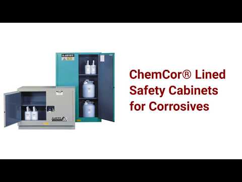 Blue 4 Gal Countertop Safety Cabinet | ChemCor® | 8904022 | Justrite