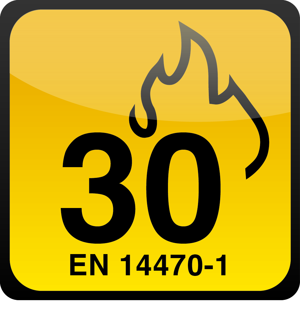 (30min)Complies with EN 14470-1 and EN 14727, GPSG (article 7, par 1) (30min)Complies with EN 14470-1 and EN 14727, GPSG (article 7, par 1)